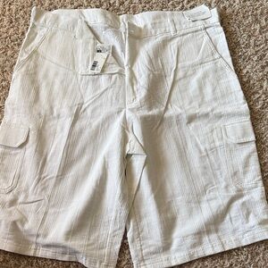 Chico's Crisp White Cargo Shorts for Men